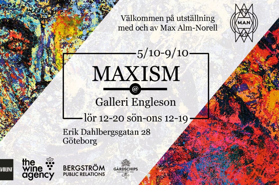 Max Alm-Norell ställer ut i Göteborg på Galleri Engleson