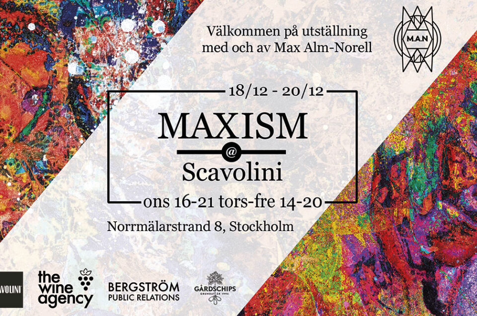 Max Alm-Norell ställer ut på Scavolini Store Stockholm